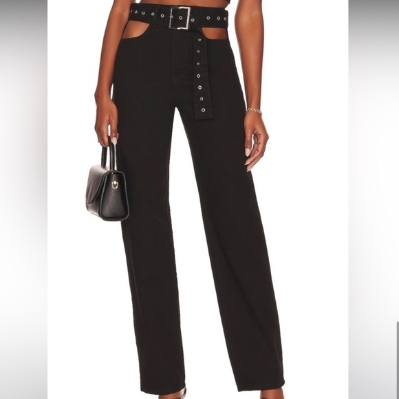 WeWoreWhat Size 27 High waisted Black Jeans - Picture 6 of 6